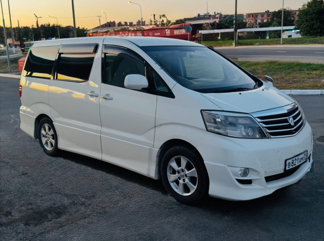 Автомобиль 2008 Toyota Alphard, поездка Майкоп — Ростов-на-Дону