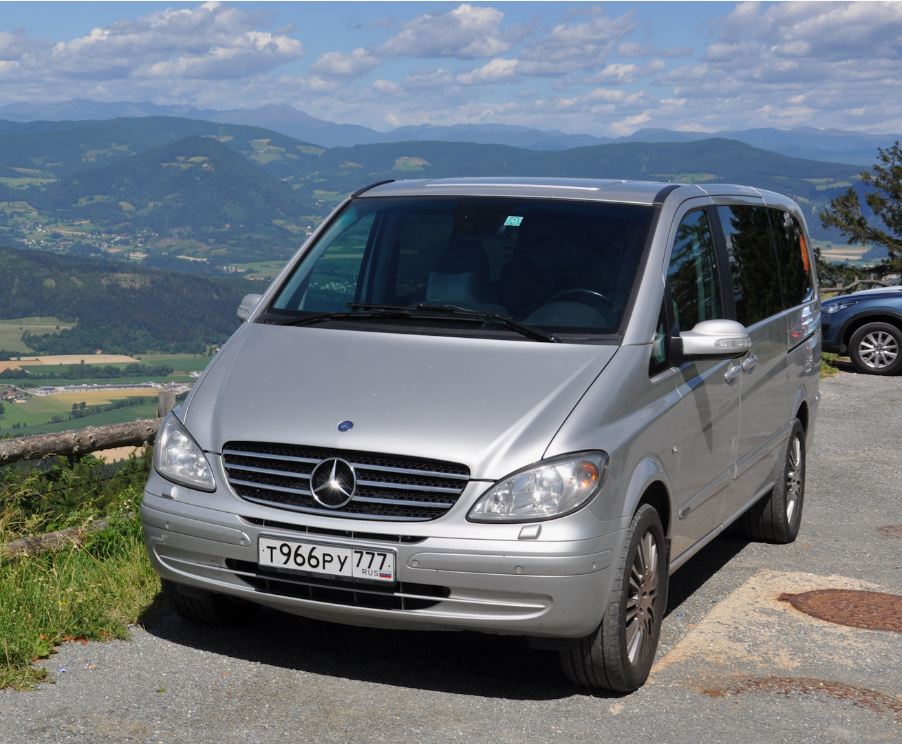Автомобиль 2010 Mercedes-Benz Viano, поездка Джубга — Краснодар